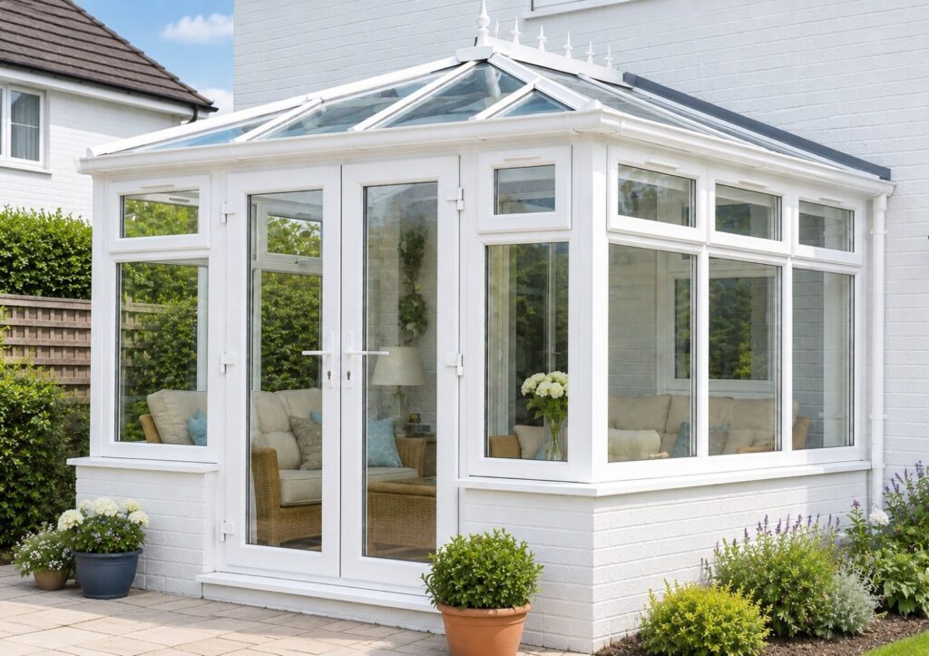 Conservatory roof and glass cleaning for residential homes in Pembrokeshire by Lumina Window Cleaning.