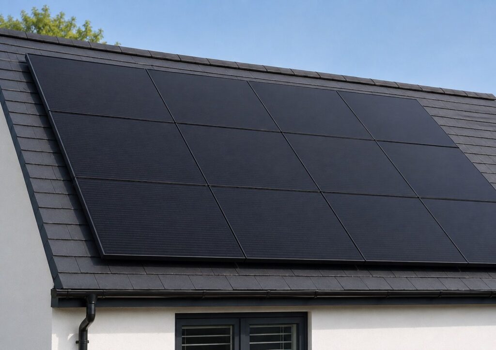Professional solar panel cleaning in Pembrokeshire by Lumina Window Cleaning.